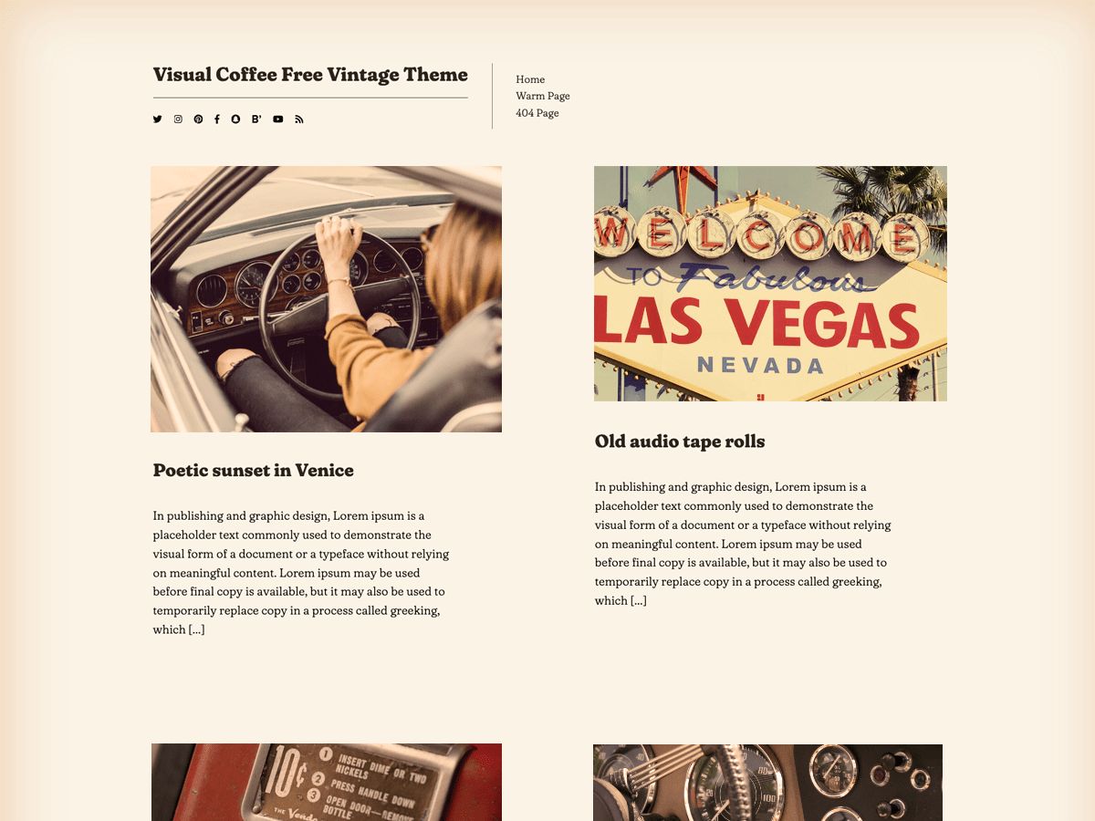 visual-coffee free wordpress theme