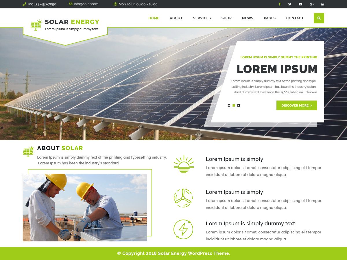 vw-solar-energy free wordpress theme