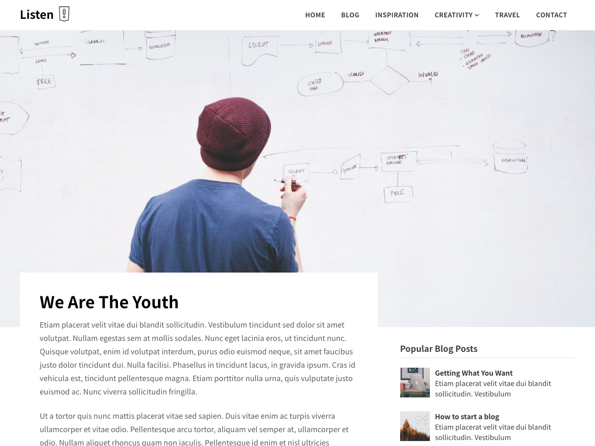 we-are-the-youth free wordpress theme