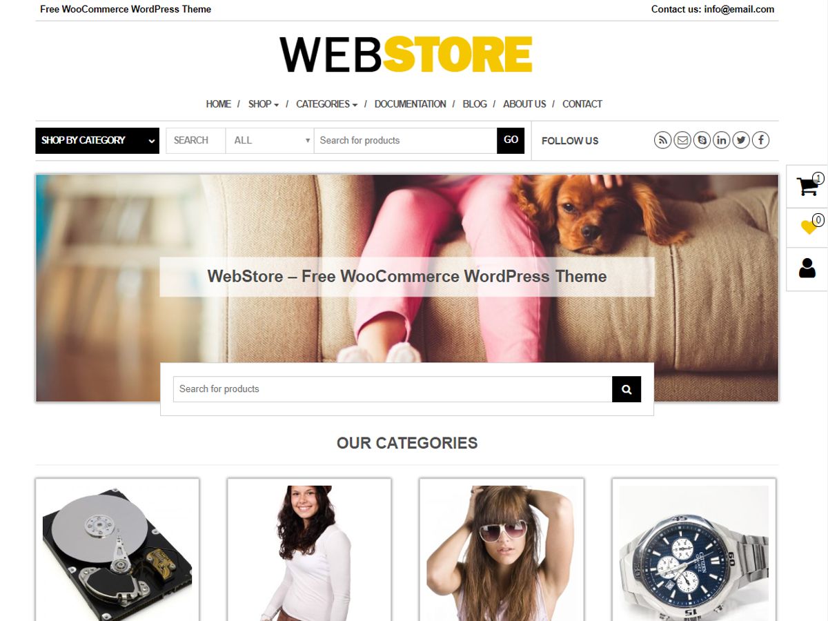 webstore free wordpress theme