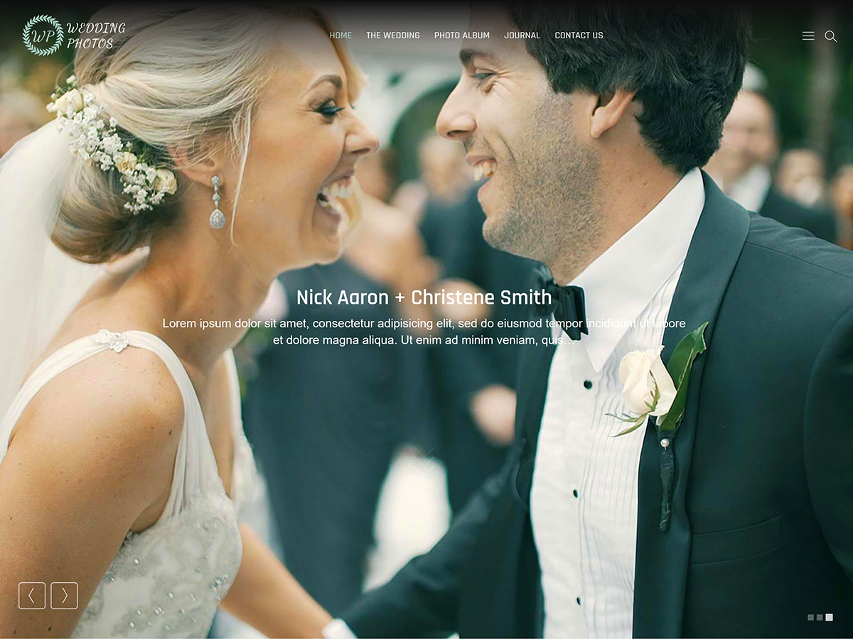 wedding-photos free wordpress theme
