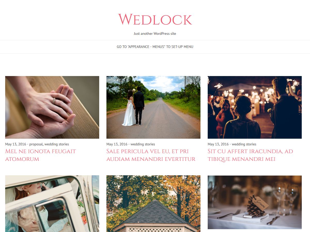 wedlock free wordpress theme