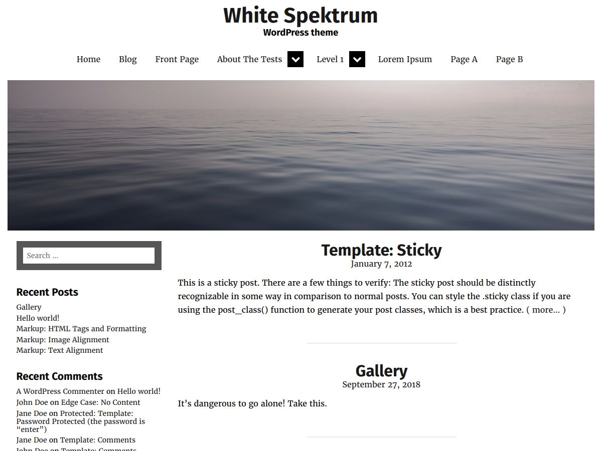 white-spektrum free wordpress theme