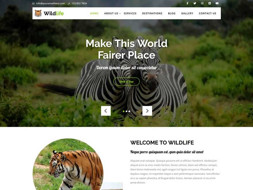 wildlife-lite free wordpress theme