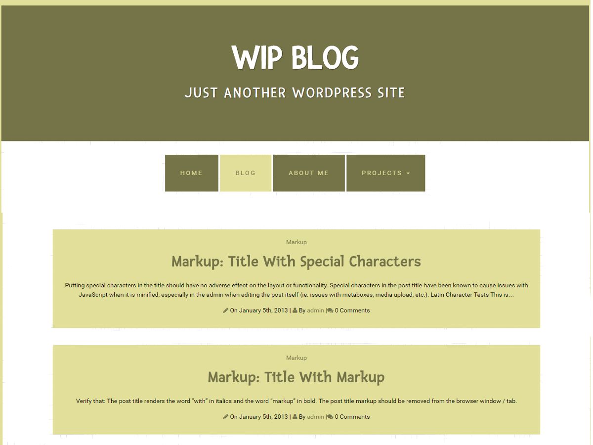 wip-blog free wordpress theme