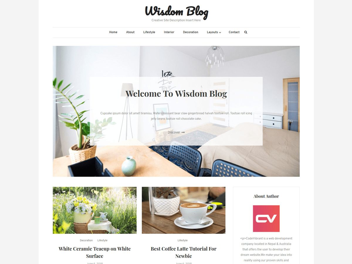 wisdom-blog free wordpress theme