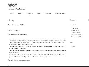 wolf-starter free wordpress theme