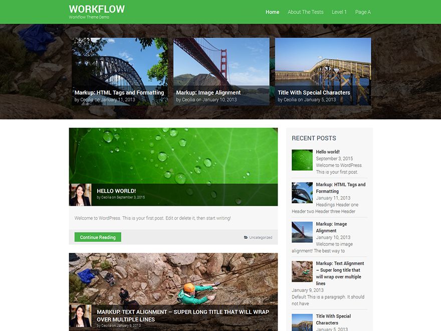 workflow free wordpress theme