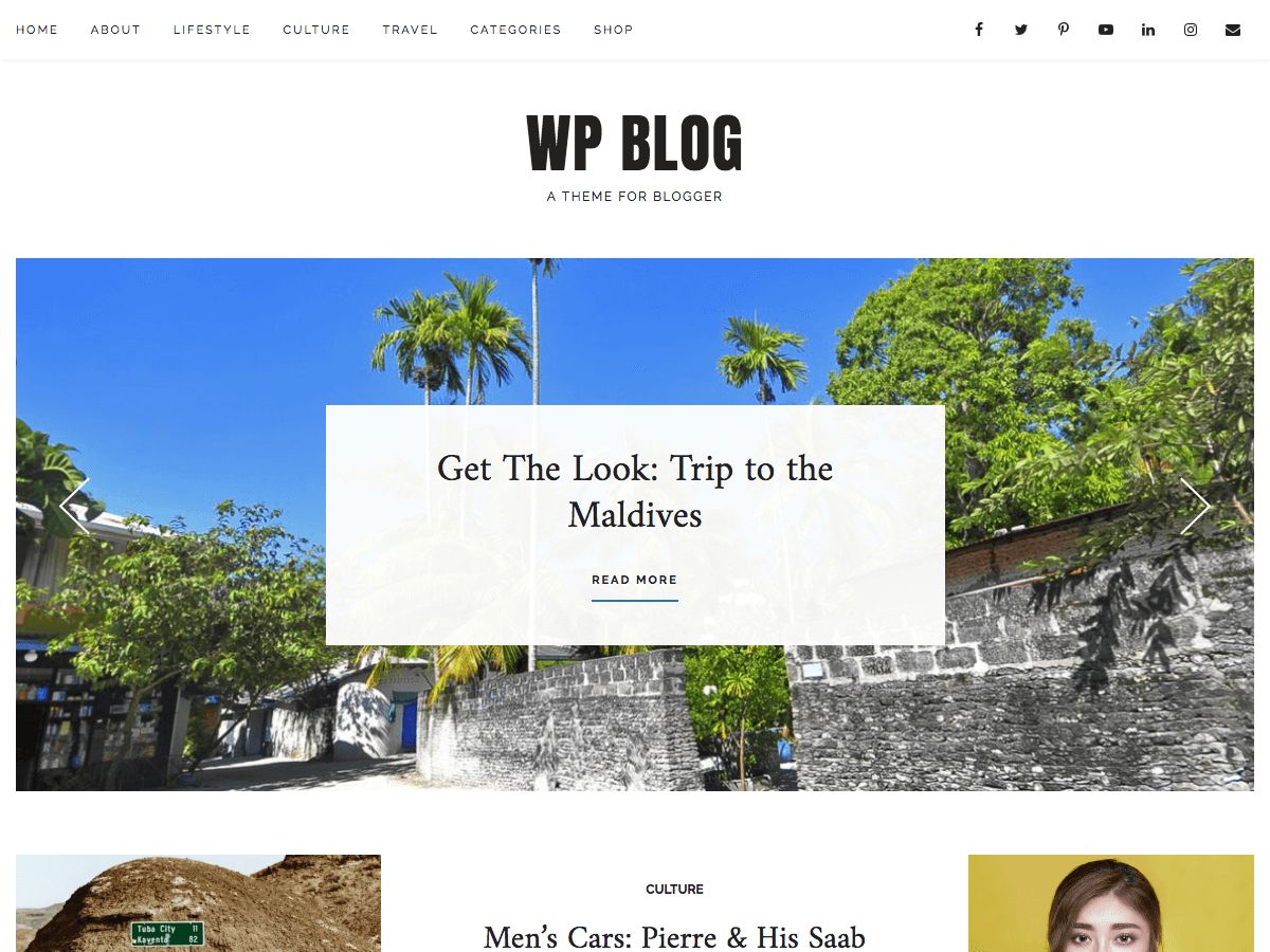 wp-blog free wordpress theme