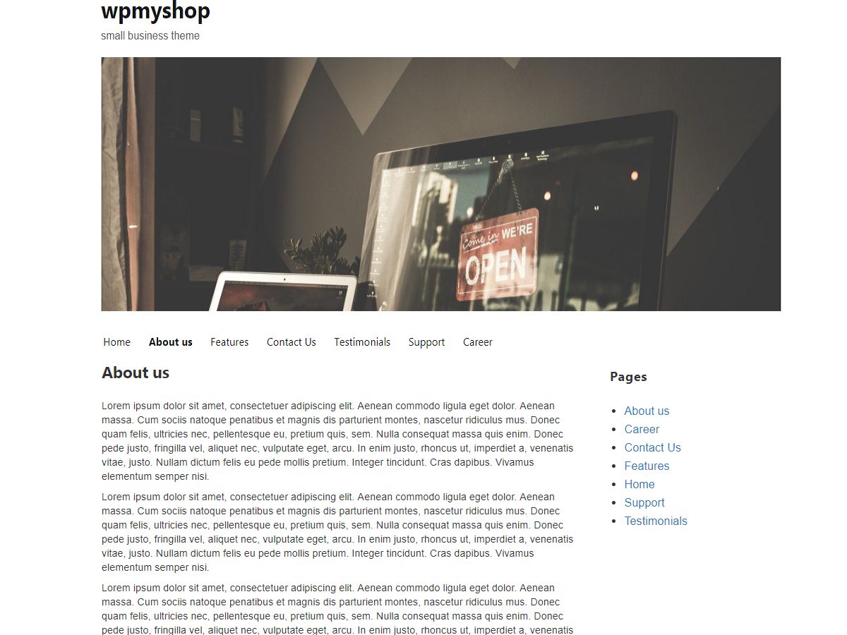 wpmyshop free wordpress theme