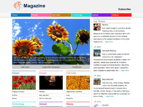 xin-magazine free wordpress theme