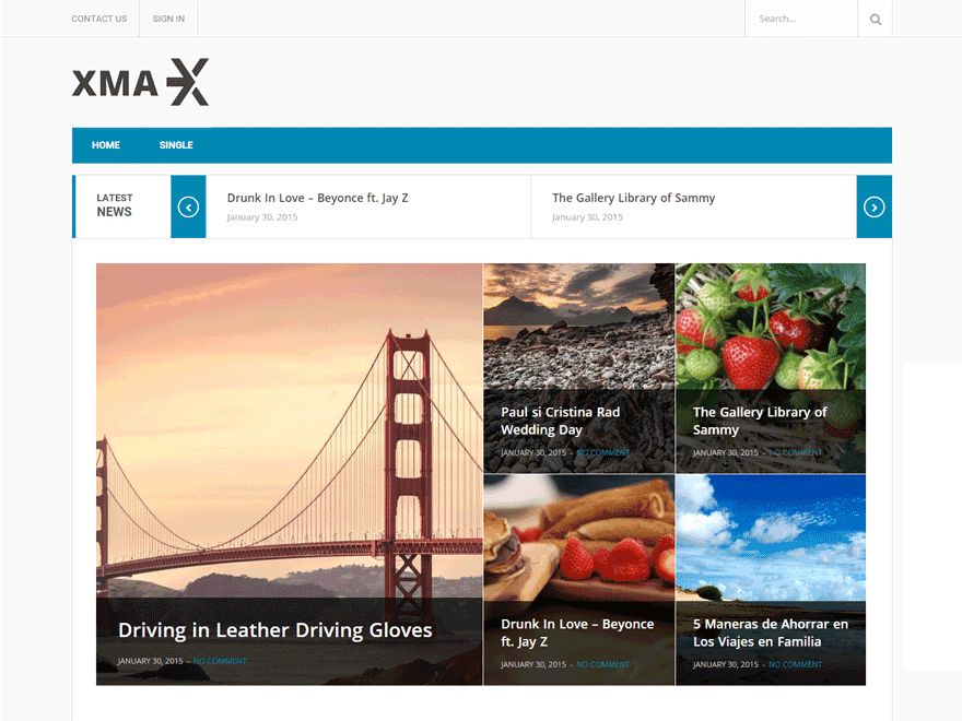 xmax free wordpress theme