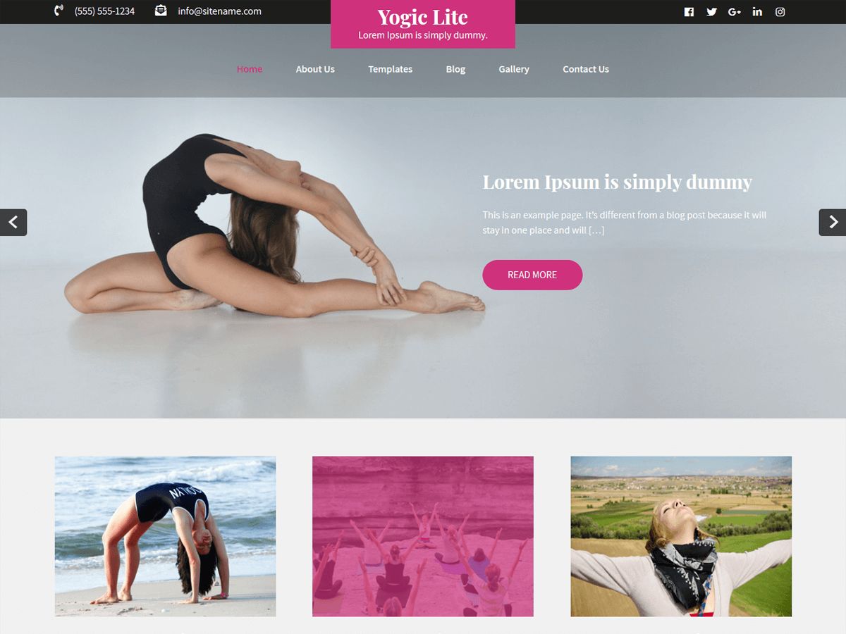 yogic-lite free wordpress theme