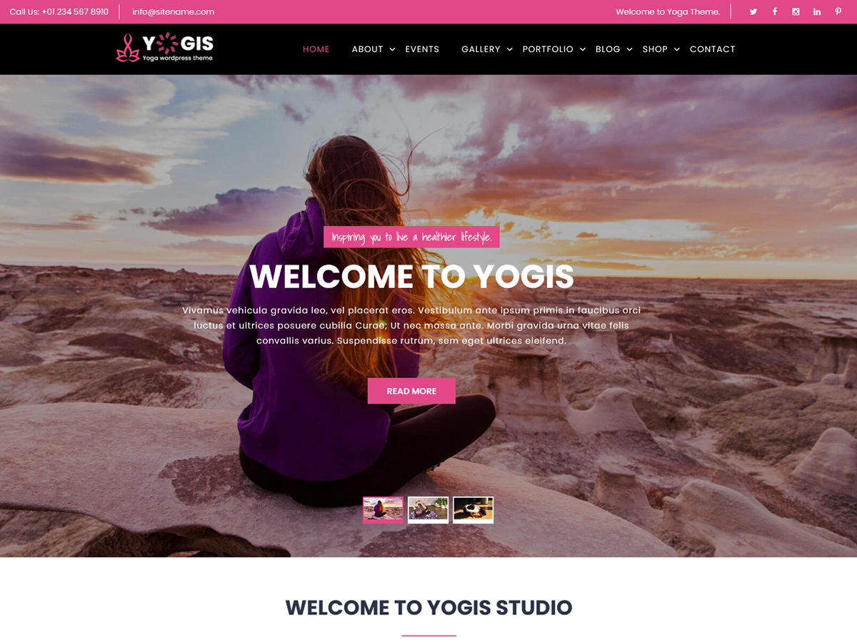 yogis-lite free wordpress theme