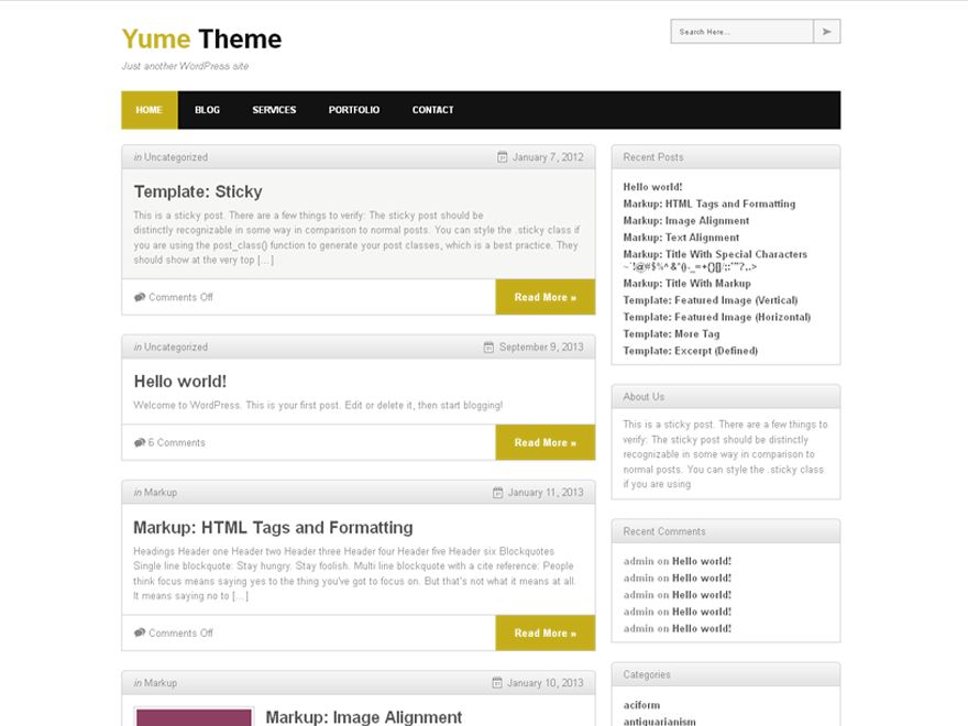 yume-tan free wordpress theme