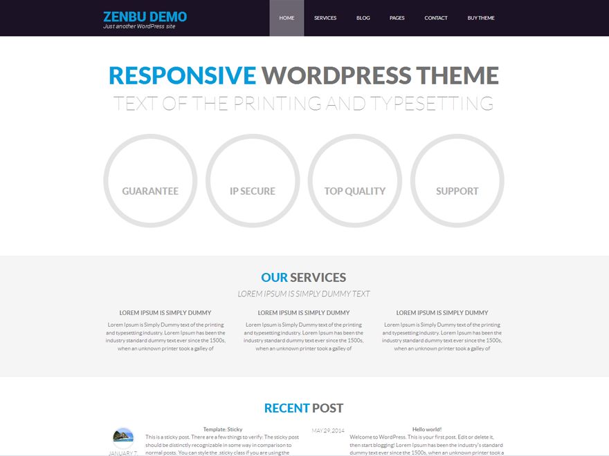 zenbu free wordpress theme